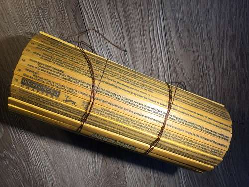 RARE "The Art of War" by Sun Tzu on Bamboo Scroll