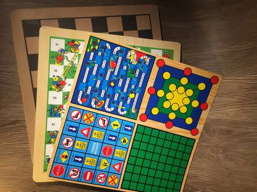 20 Super Set Games & Cribbage in Metal Tin