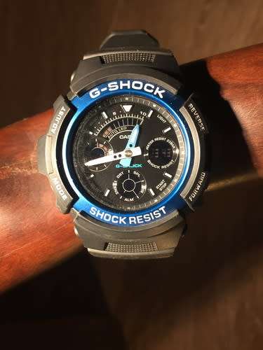 Casio G-Shock AW-591-2ADR - Black+ Blue - Excellent Condition
