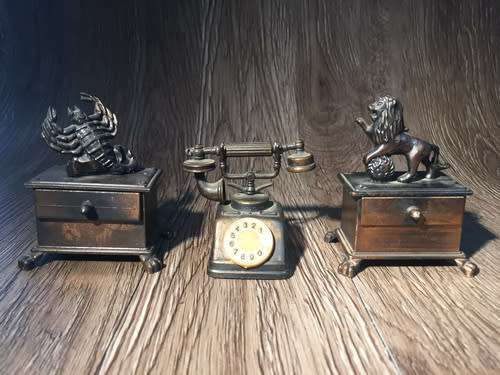 Vintage Metal Pencil Sharpeners x3