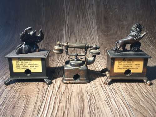 Vintage Metal Pencil Sharpeners x3