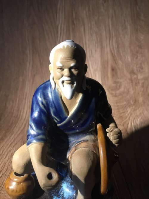 Highly Detailed Chinese Mudman Fisherman Figure