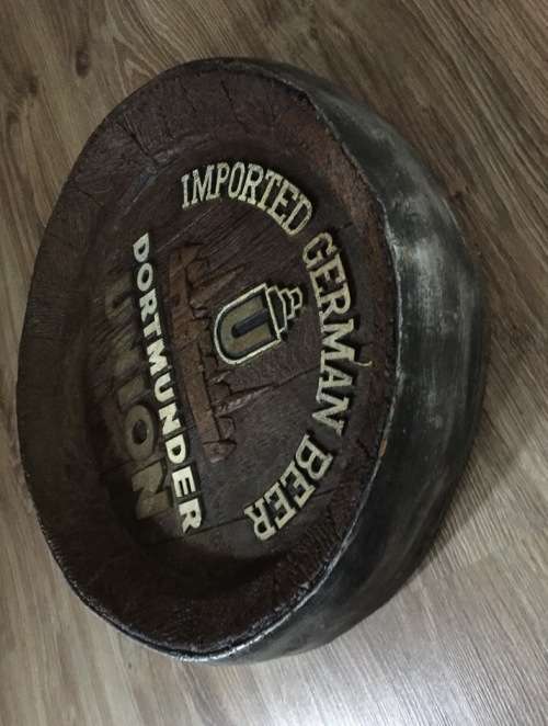 Vintage Sign, Dortmunder Union Beer,  40cm x 40cm x 7cm