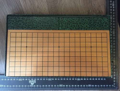 Vintage Japanese Go Game, Wooden Board