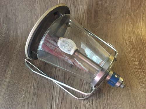 Vintage Cadac Gas Lamp with Original Glass, Large