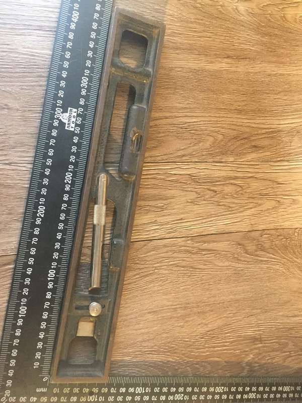 Vintage Starrett 132 Cast Iron Precision Adjustable Level
