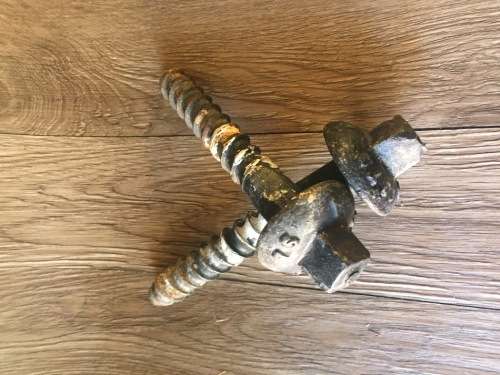 Vintage South African Railway Sleeper Bolts (Pair)