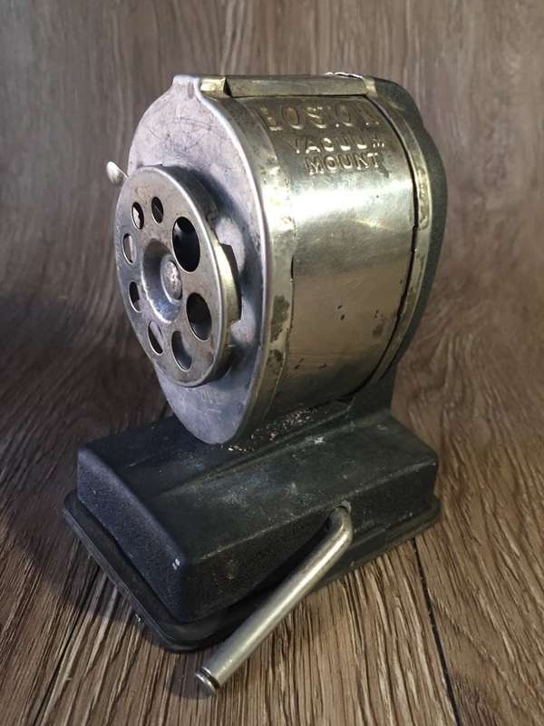 Vintage Boston Pencil Sharpener, Working