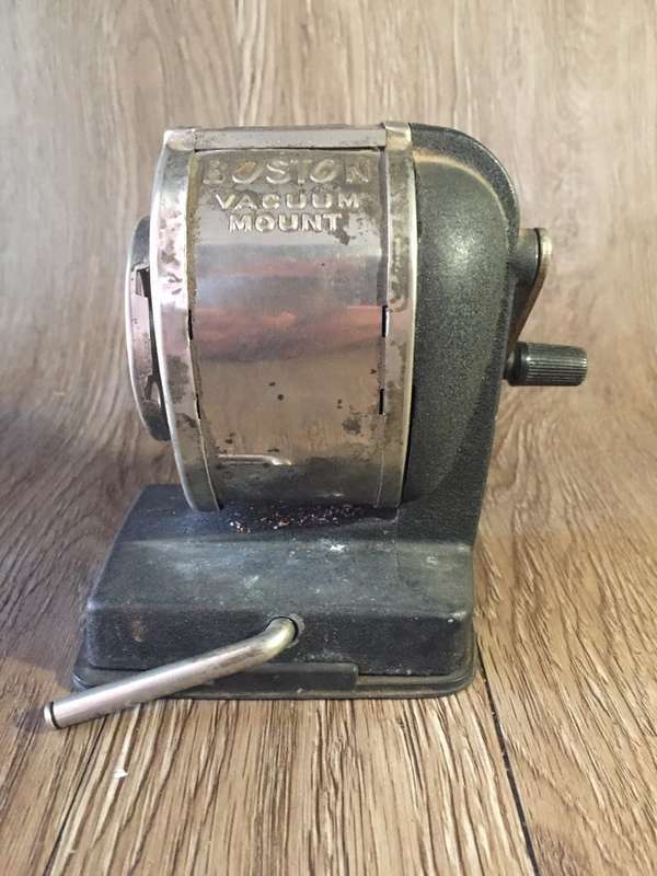 Vintage Boston Pencil Sharpener, Working