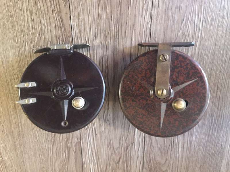 Pair of Vintage Bakelite Fishing Reels, Working