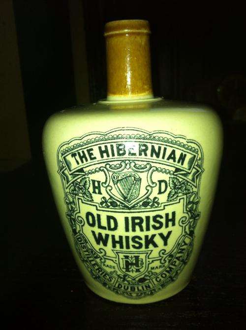 The Hibernian,Irish Whisky, stoneware jug, very rare and perfect condition(