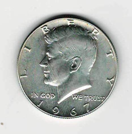 1967 Kennedy Silver Half Dollar