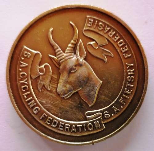 Sterling Silver Medal:South African Cycling Championships:1 Mile 1958