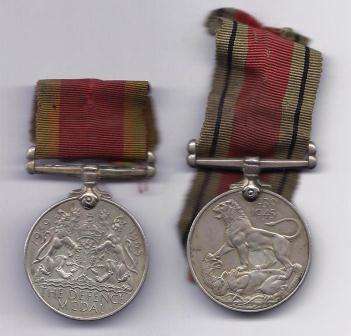 Medals-2nd World War defense medals x 2- bid per medal!