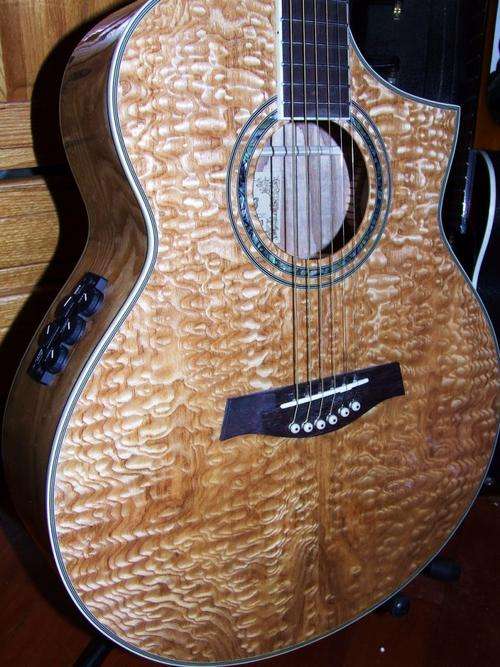 Fascinating Find! Quilted Ash: Ibanez Acoustic Electric Guitar - Brand New!