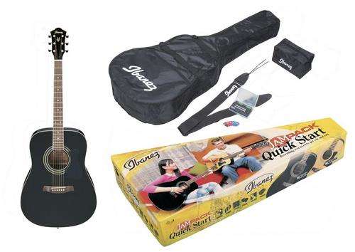 Ibanez Acoustic Guitar Pack - Tuner, Bag, Strap,Picks,  Accessory Bag: V50NJP - Brand New!