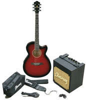 Ibanez Acoustic-Electric Guitar Pack -Amp, Tuner, Bag, Strap,Accessories! AEG5 - Brand New!