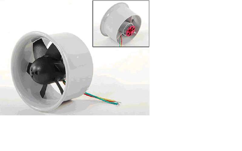 Electric Ducted Fan EDF64 with Motor Assembled 4300kv/550g Thrust