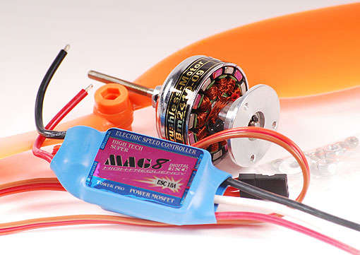 Radio Control Brushless Electric Motor, Prop & Speed Control Package