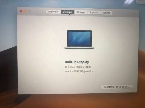 Macbook Pro 13.3 inch 256GB HDD 2.6GHZ Core I5 8GB DDR3 Ram ONLY 96 Cycles