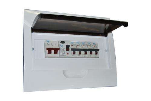 Complete 12 Way Distribution Board with Earth Leakage, Isolator and 5 Circuit Breakers.