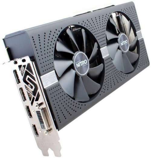 Sapphire rX-580 - Nitro+ edition - 4Gb Oc edition with nitro glow RGB LED + aluminium backplate