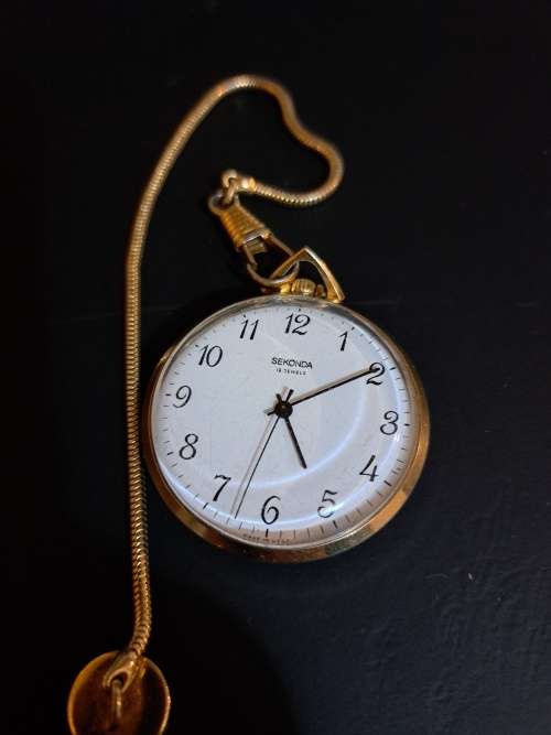 Broken Sekonda Pocket Watch