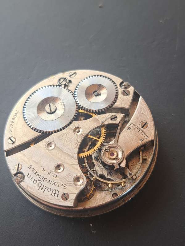 Waltham Pocket Watch Movement(NOT WORKING)