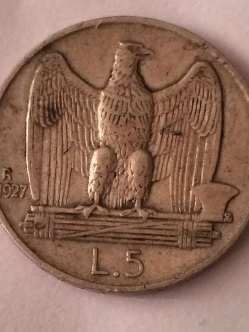 CRAZY R1!!! 1927 R 5 Lira