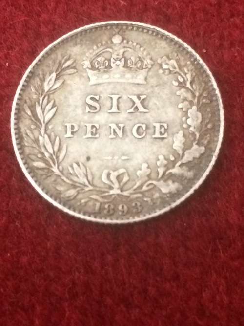 Stunning 1893 6 pence