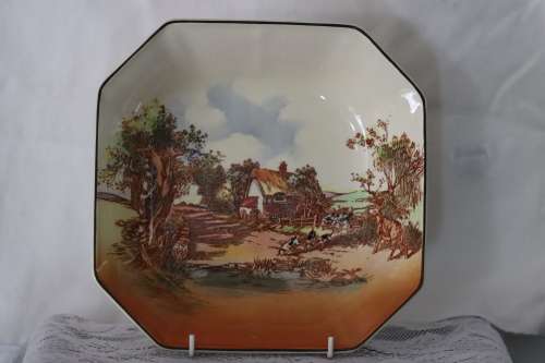 ROYAL DOULTON Rustic England country scene DEPICTING THE HOUNDS