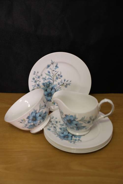 QUEEN ANNE BONE CHINA --SIDE PLATE-Flower Pattern 1959-1964