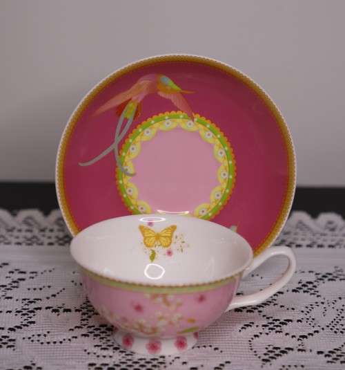 MAXWELL and WILLIAMS--CASHMERE cup and saucer--ENCHANTE`(2 sets)