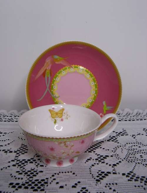 MAXWELL and WILLIAMS--CASHMERE cup and saucer--ENCHANTE`(2 sets)