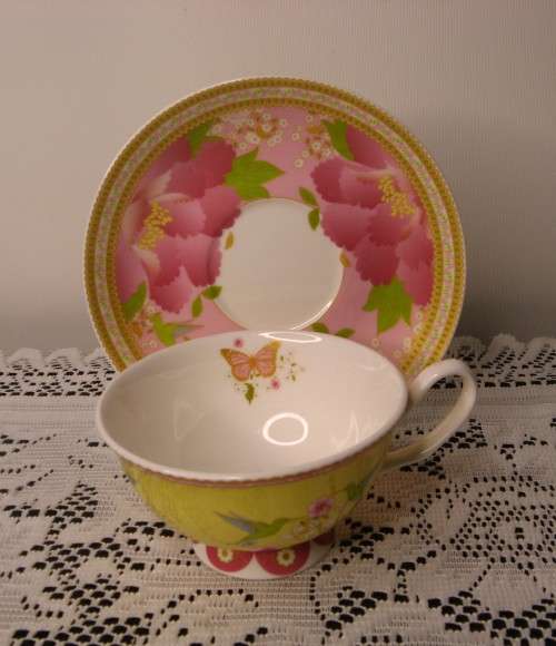 MAXWELL and WILLIAMS--CASHMERE cup and saucer--ENCHANTE`(2 sets)