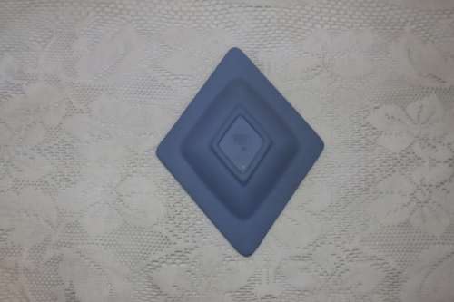 Wedgwood jasperware-blue trinket dish--DIAMOND SHAPE