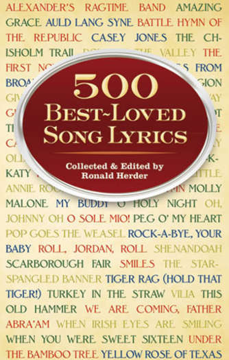 500 Best-Loved Song Lyrics   (FREE eBook + eReader Software)