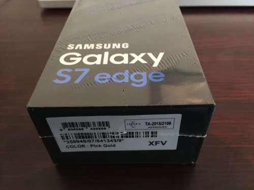 SAMSUNG GALAXY S7 EDGE 4G LTE 32GB IN PINK GOLD BRAND NEW SEALED IN THE BOX!!