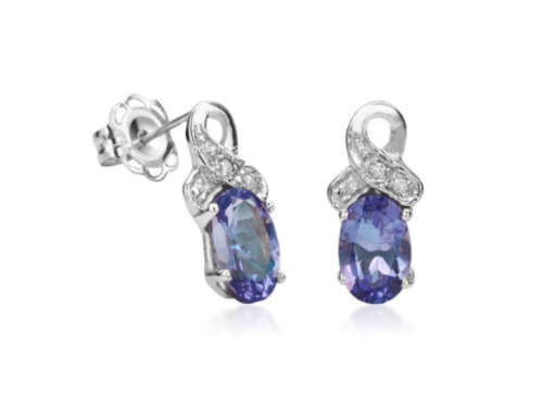 Tanzanite Diamond Earrings