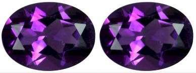 0.700ct Natural Pair AMETHYST