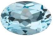 0.540ct Natural SKY TOPAZ Oval 6 x 4mm