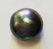 PRIVATE COLLECTION: 7.750ct Natural TAHITIAN MULTI COLOURED BLACK PEARL Cabochon 11mm
