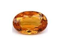 0.210ct Natural Dark CITRINE Oval