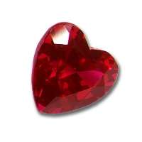 0.640ct Stunning RUBY Heart 5mm