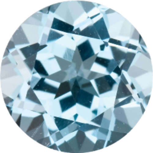 3.290ct Natural SKY TOPAZ Round 9mm