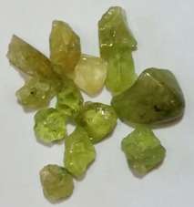 5.500ct Natural PERIDOT Crystal Lot