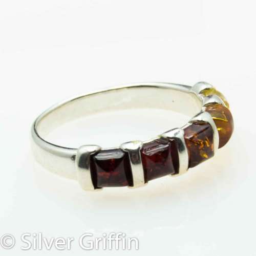 BALTIC AMBER,925 SILVER RING, SIZE 8  IMPORTED FROM EUROPE
