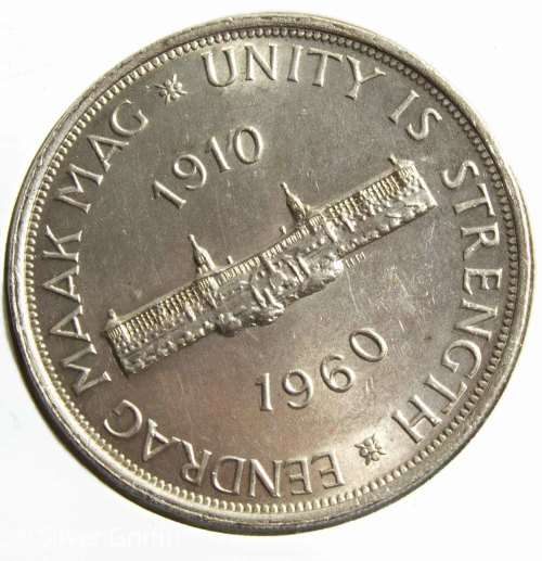 1960 SA UNION 5 SHILLING (CROWN) IN SPECTACULAR CONDITION *CRACKED DIE