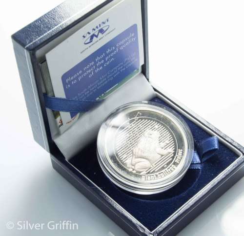 SA MINT NATURAL HERITAGE "BULL FROG" 925 SILVER MEDALLION