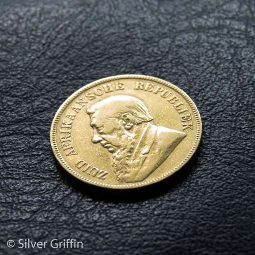 1898 GOLD Paul Kruger POND : Zuid-Afrikaansche Republiek